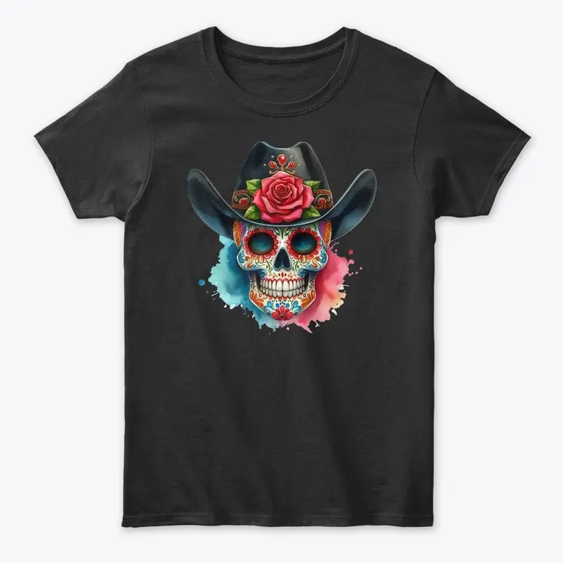 Cowboy Sugar Skull